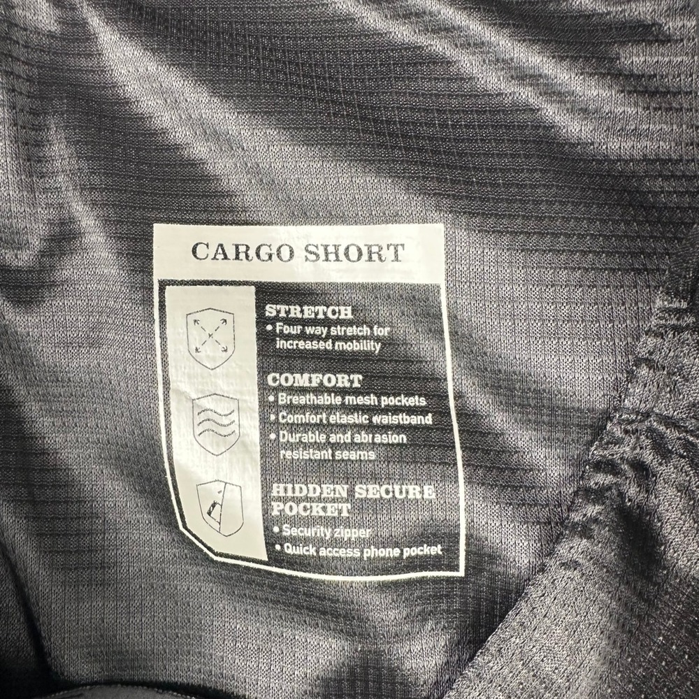 Orvis Mens Tech Cargo Shorts Black Size 42 Hiking Fishing Tech Cargo Lightweight - Picture 13 of 16